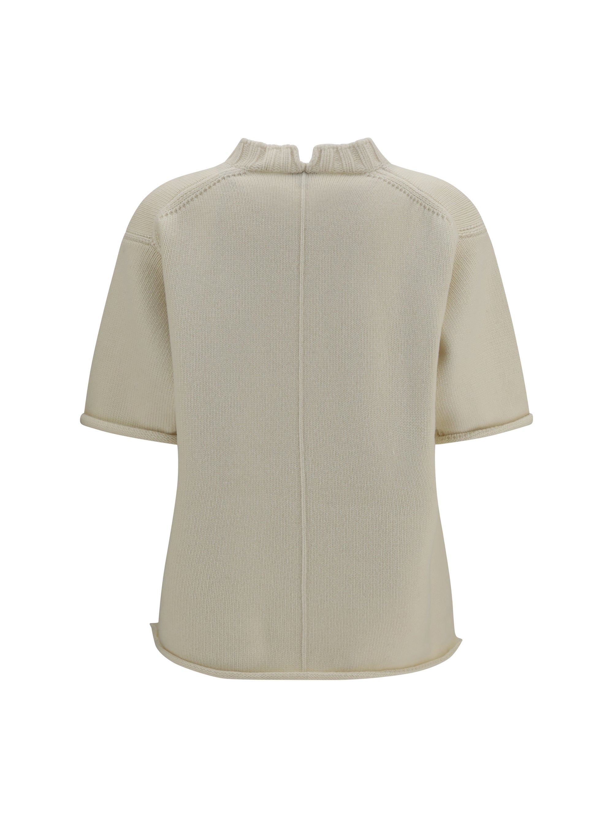 wool and cashmere-blend knit t-shirt