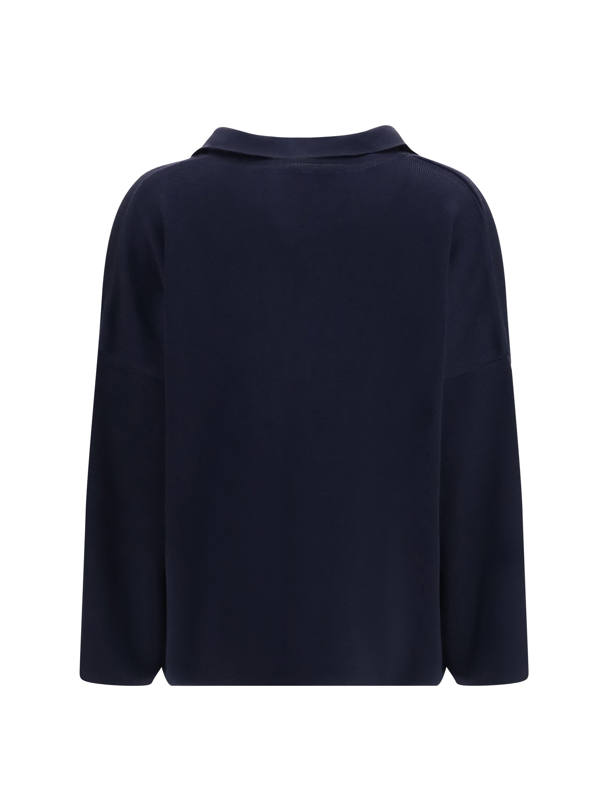 wool polo collar sweater