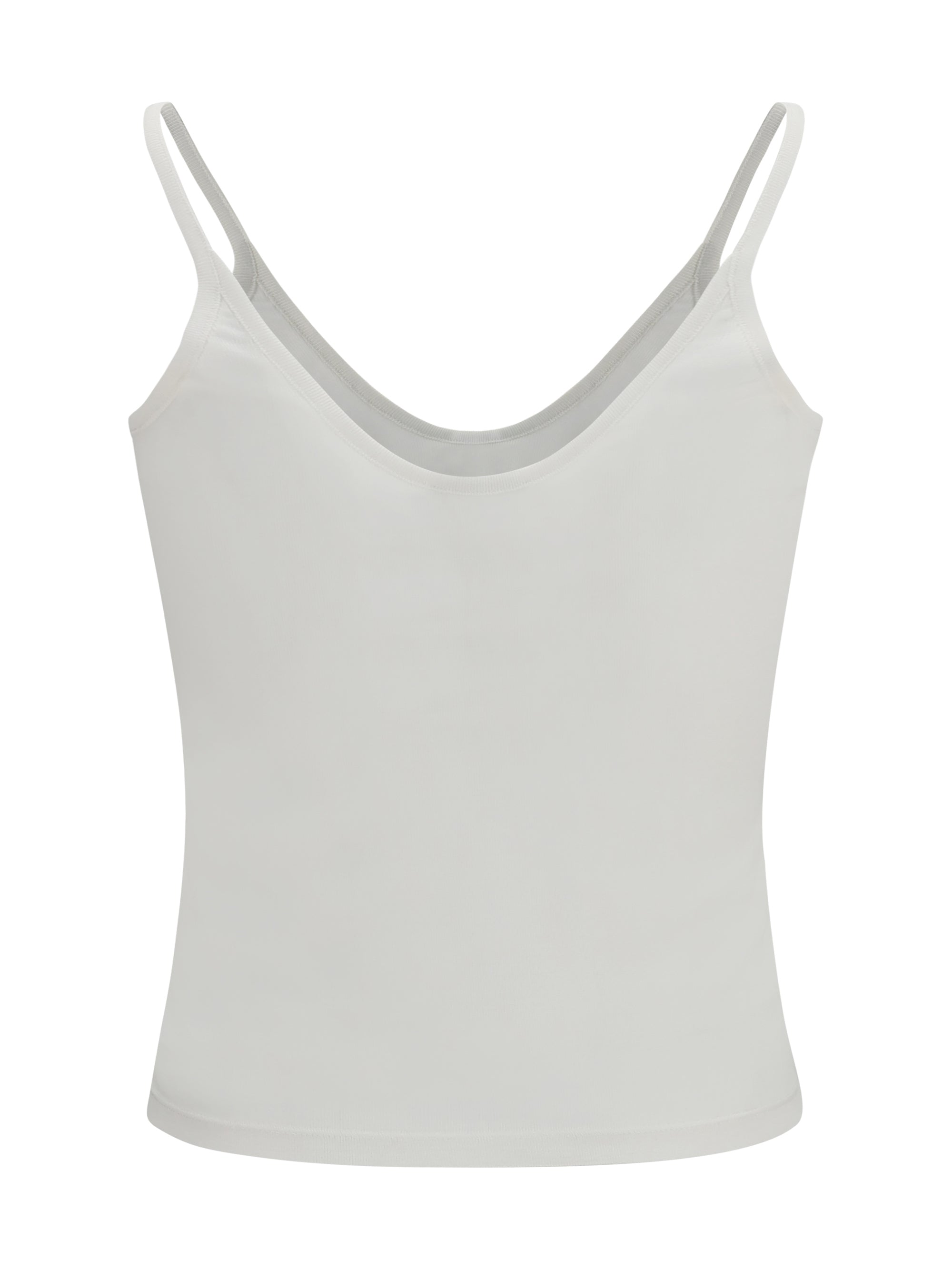 micro-rib silk jersey tank top