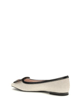 ROGER VIVIER 36 canvas gommettine ballerinas 