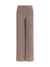 tailored pants in lamé viscose with sequins