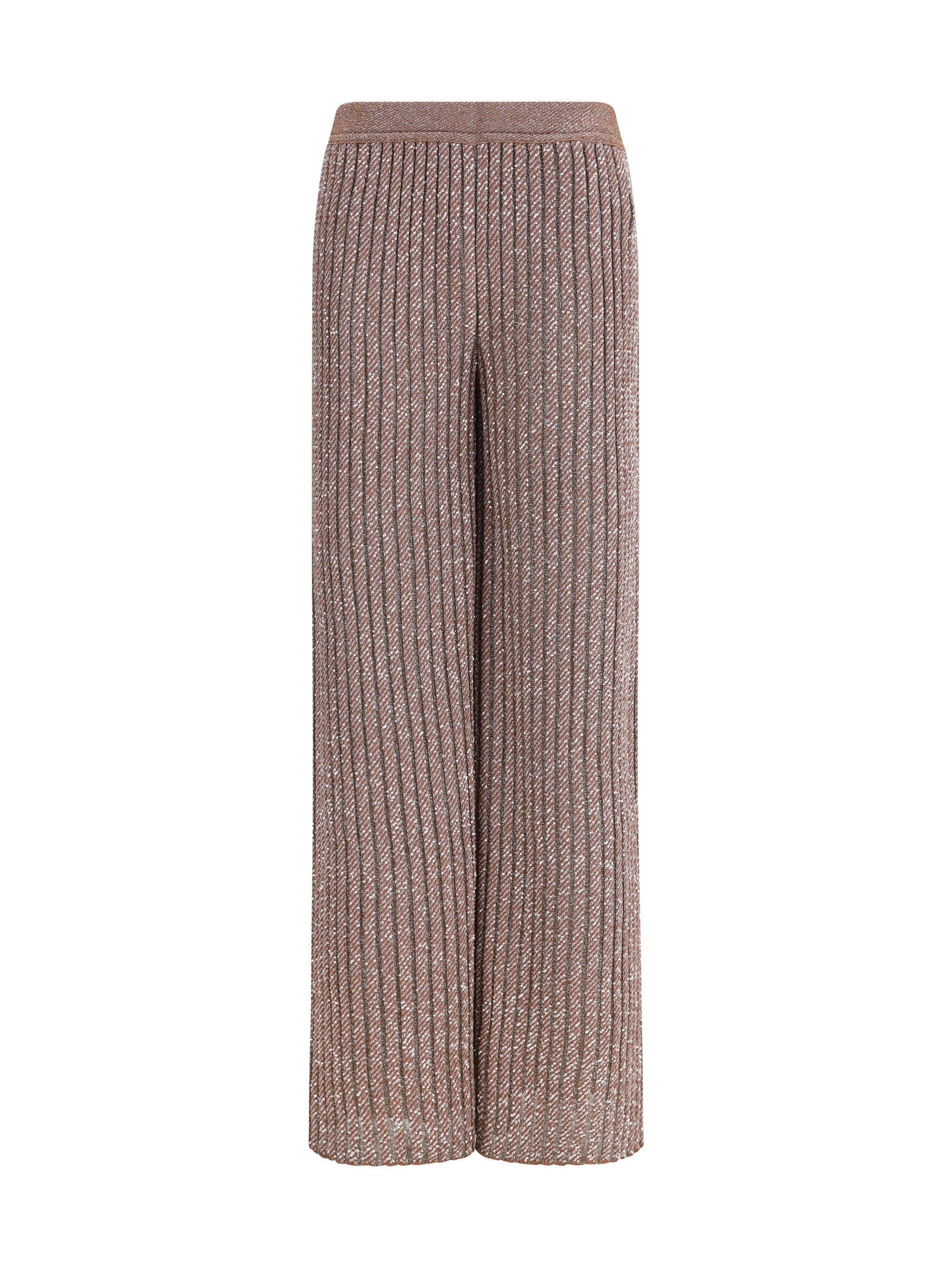 tailored pants in lamé viscose with sequins