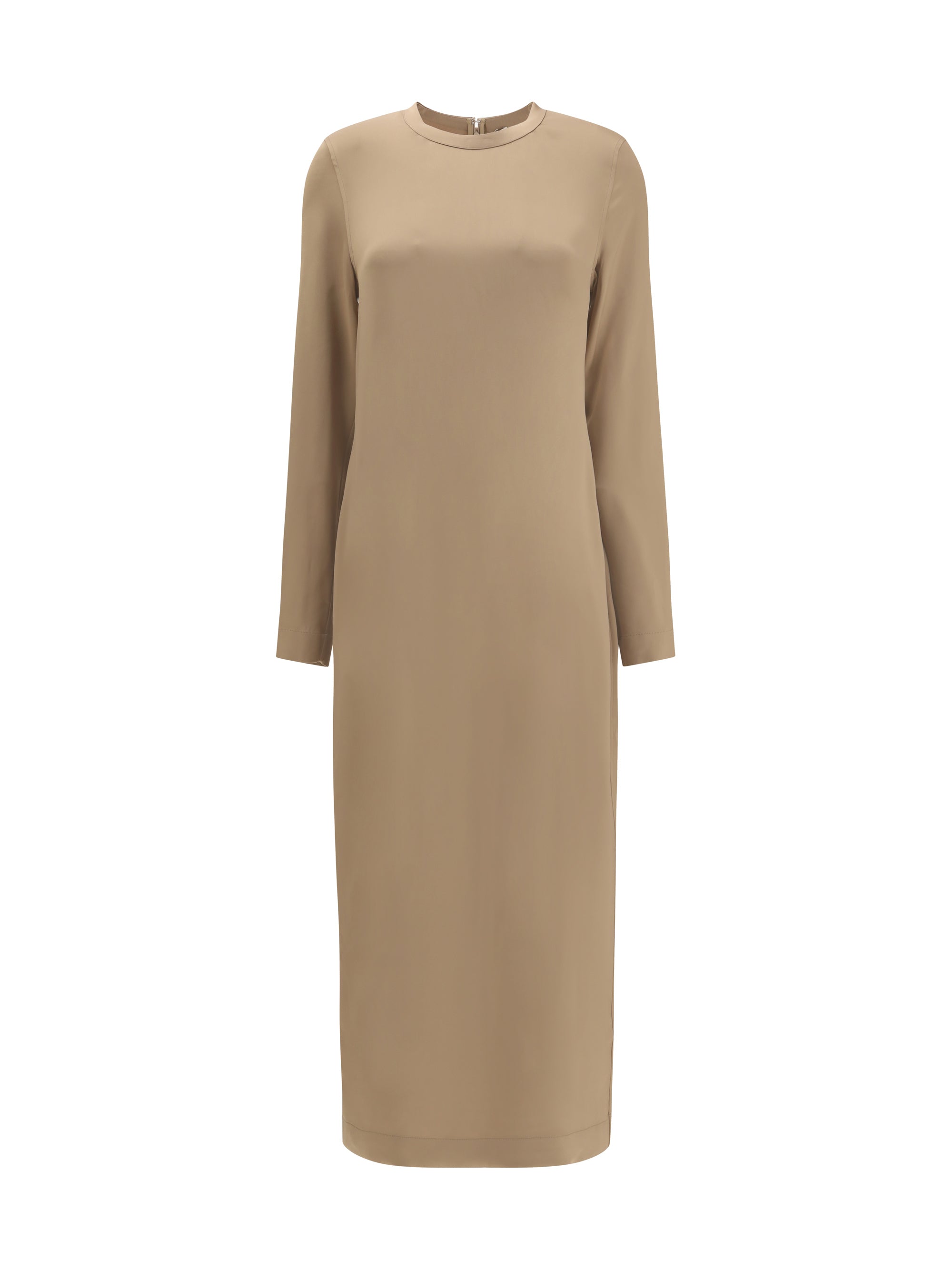 long satin dress
