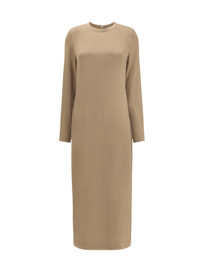 long satin dress