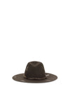 embroidered wool fedora