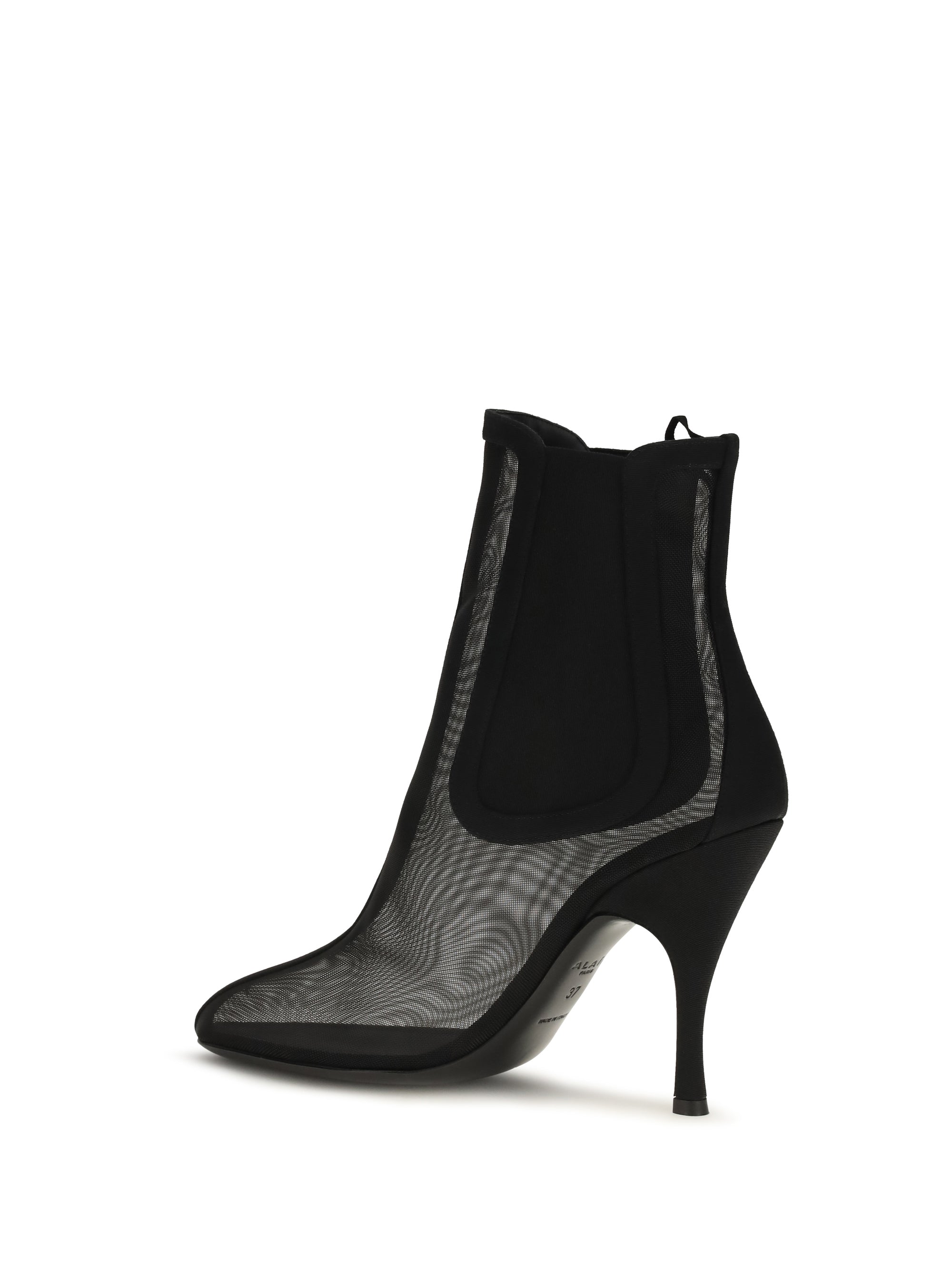 mesh chelsea ankle boots