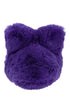 fluffy bow eco-fur hat