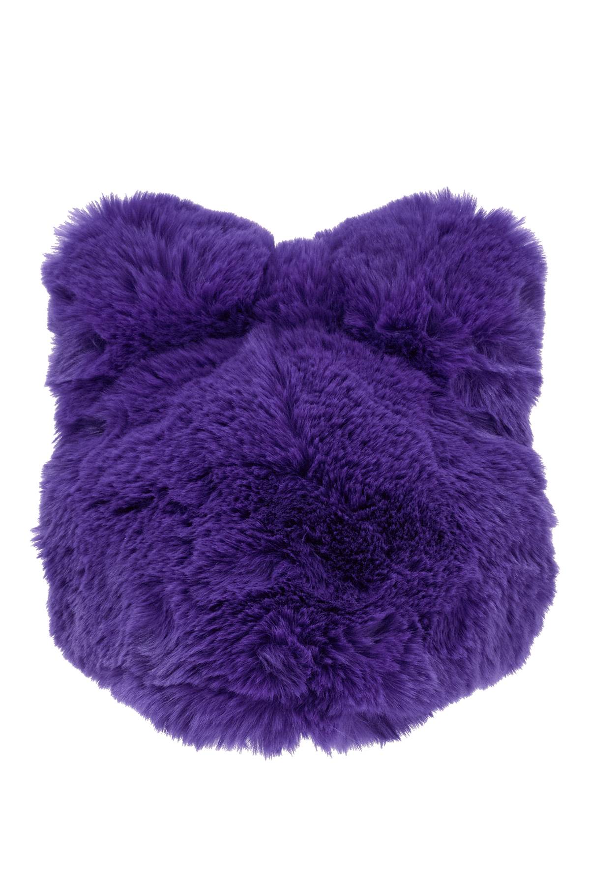 fluffy bow eco-fur hat