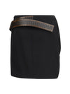 grain de poudre wool skirt