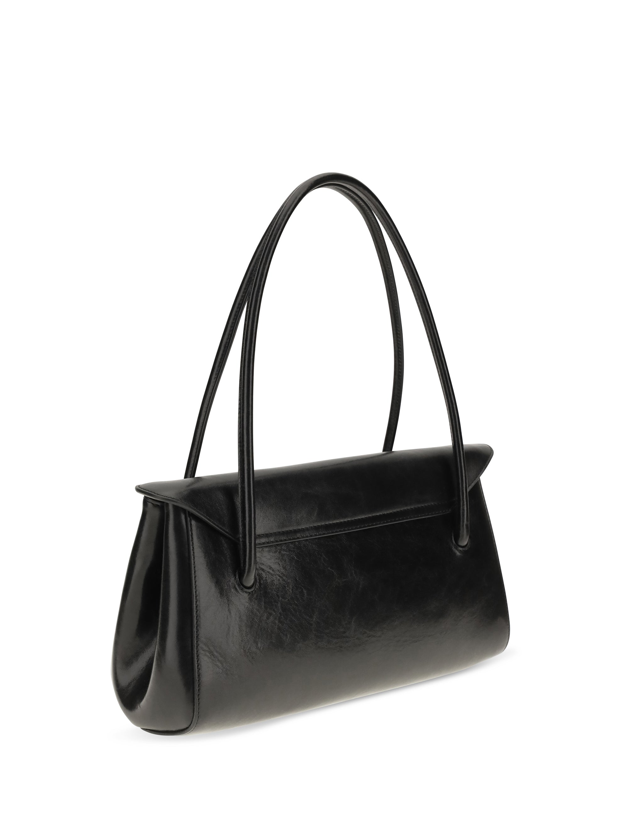 retro studded leather shoulder bag