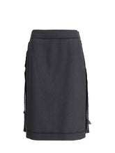 MARGIELA 40 wool midi skirt