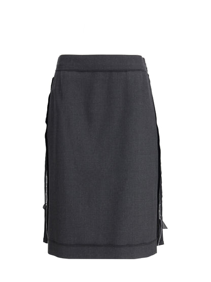 MARGIELA 40 wool midi skirt