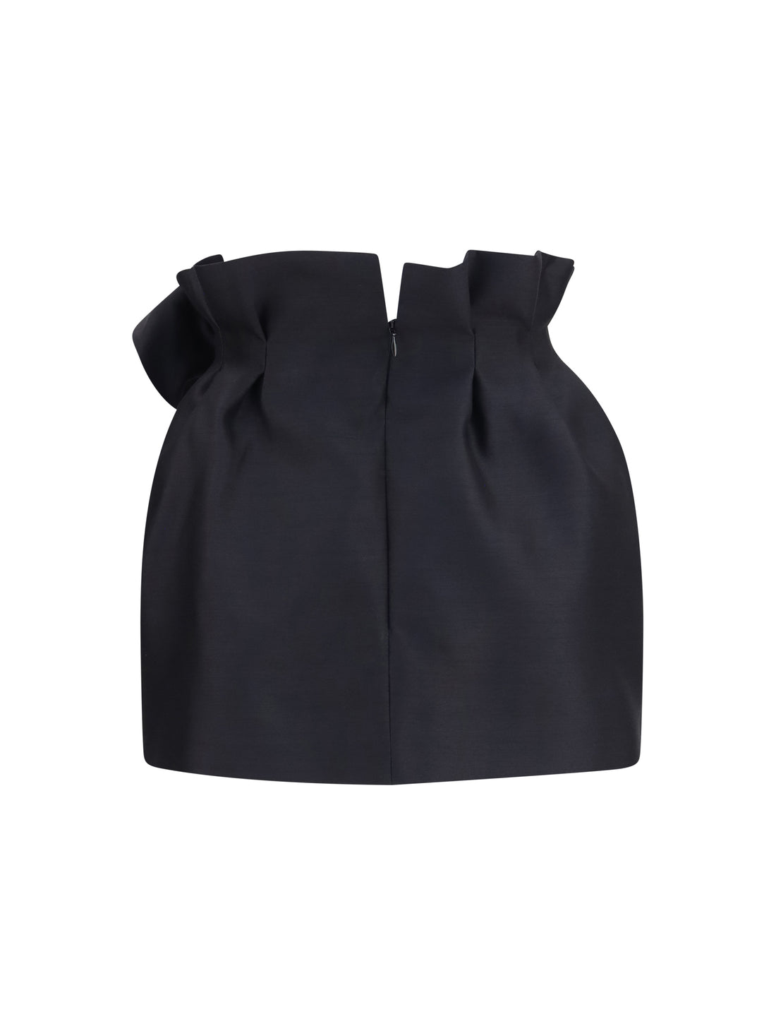 MAGDA BUTRYM 34 wool and silk mini skirt with floral details
