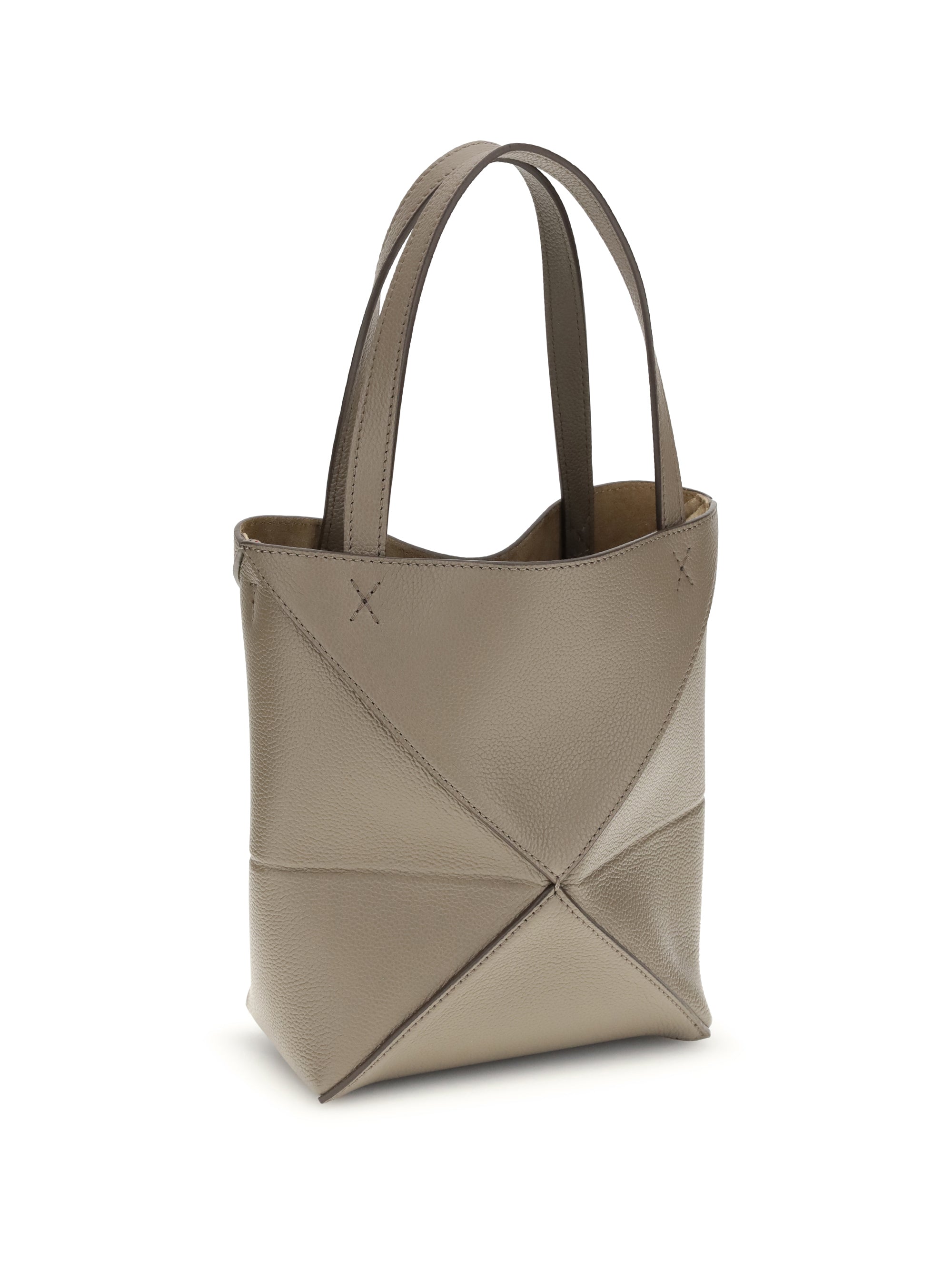 puzzle fold mini tote bag