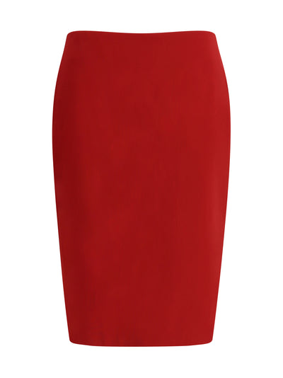 SAINT LAURENT 38 satin pencil skirt