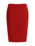 SAINT LAURENT 42 satin pencil skirt