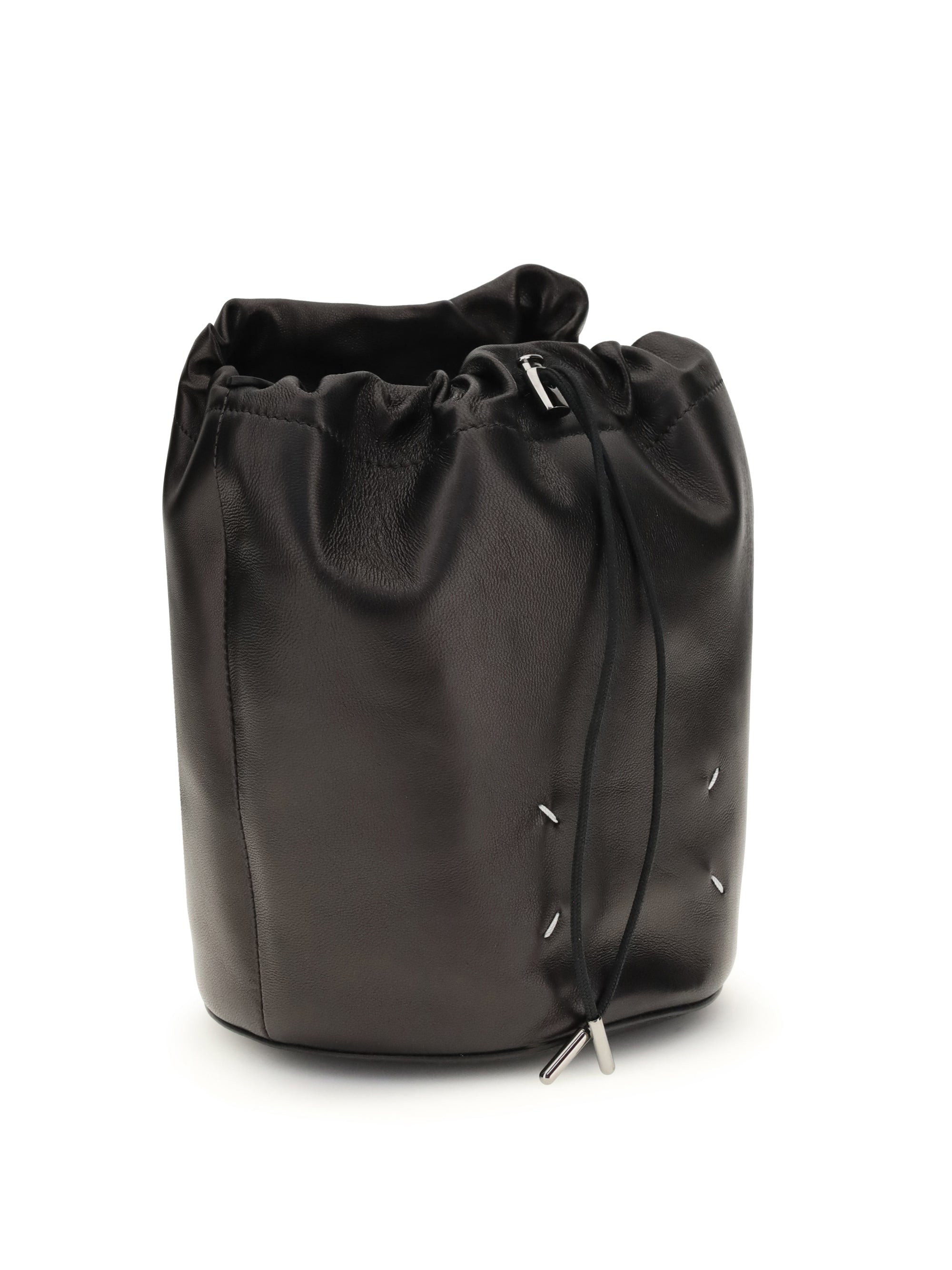leather bucket bag