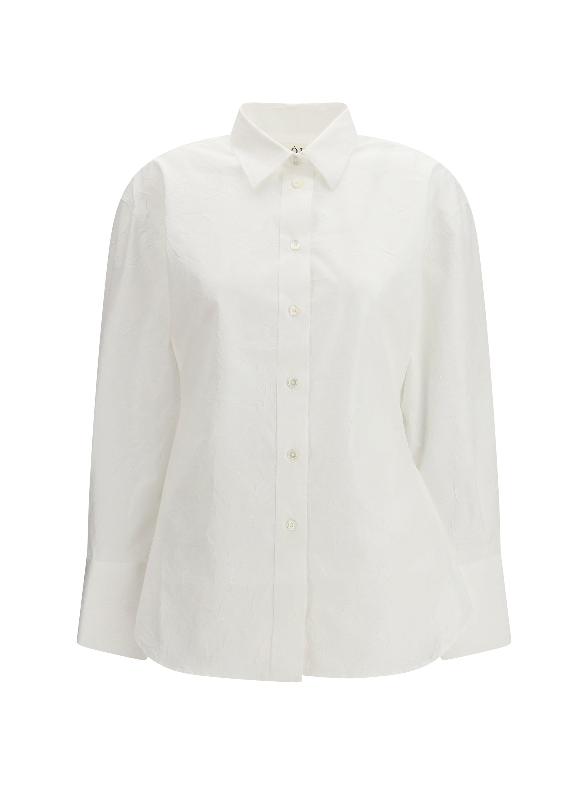 shaped cotton poplin shirt