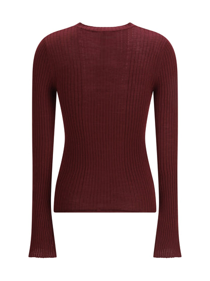 CRUNA 40 lightweight wool crew-neck sweater 