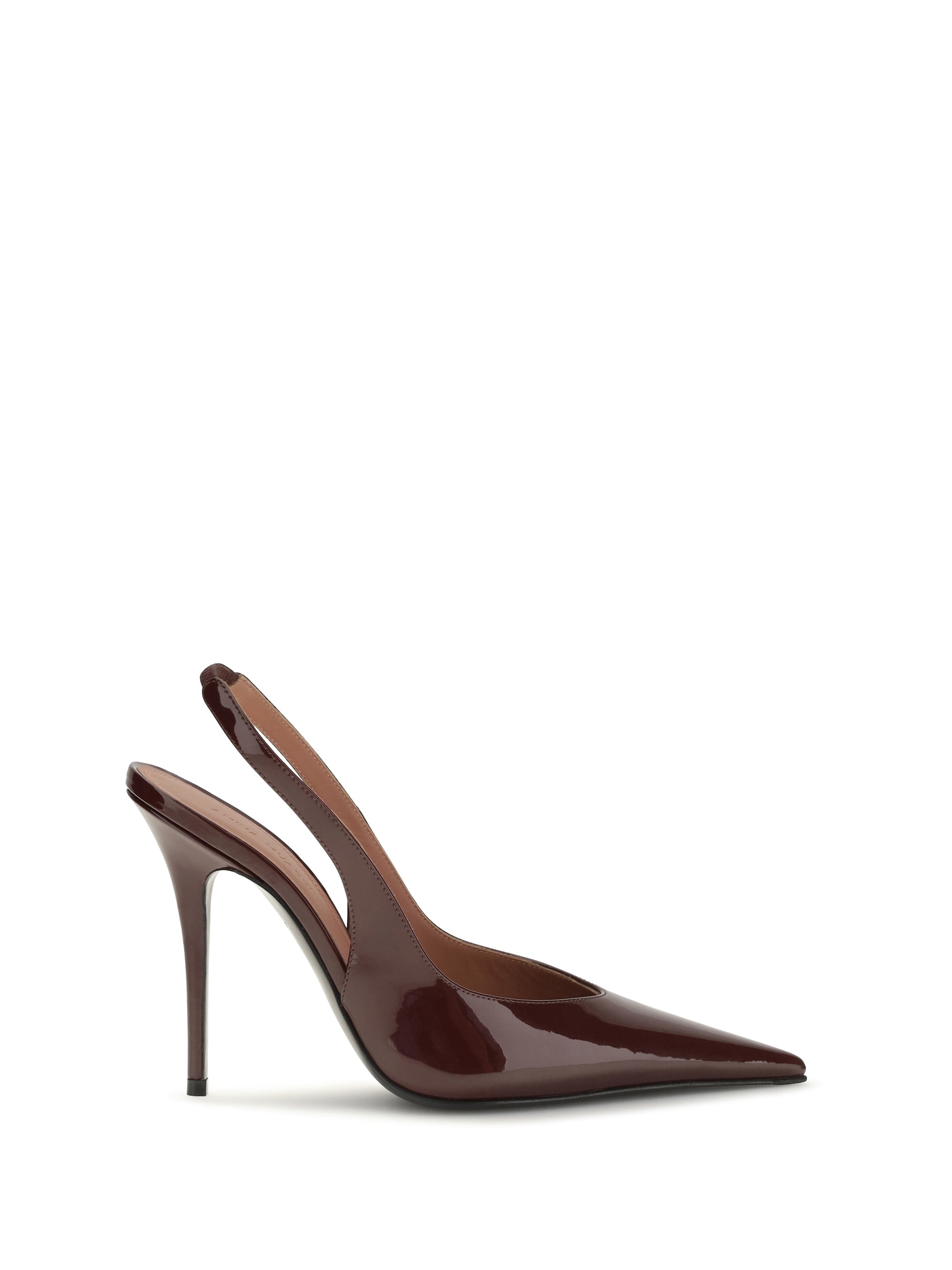 anok patent leather slingback pumps