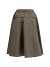 nylon midi skirt