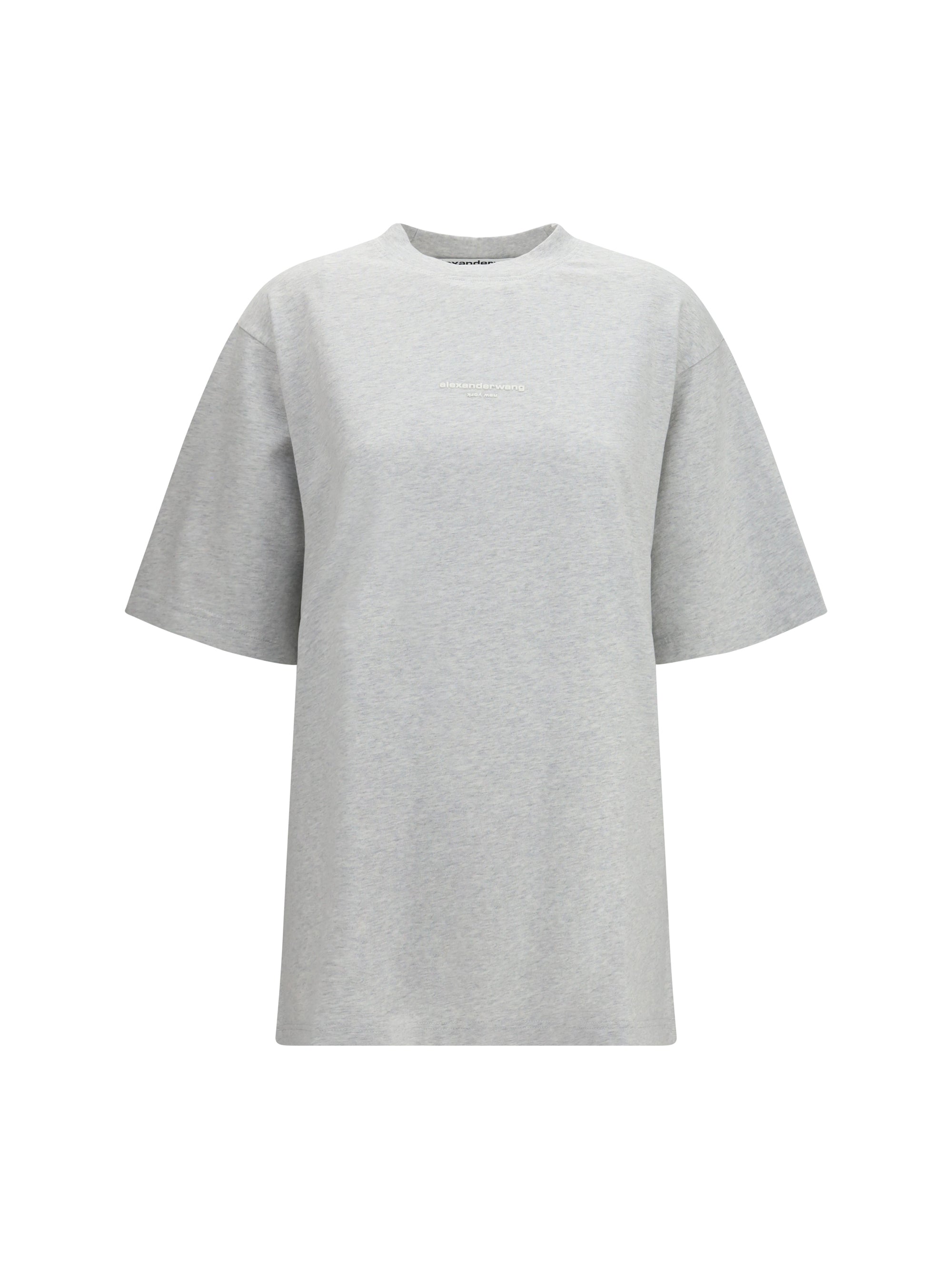 short-sleeve t-shirt with central logo print