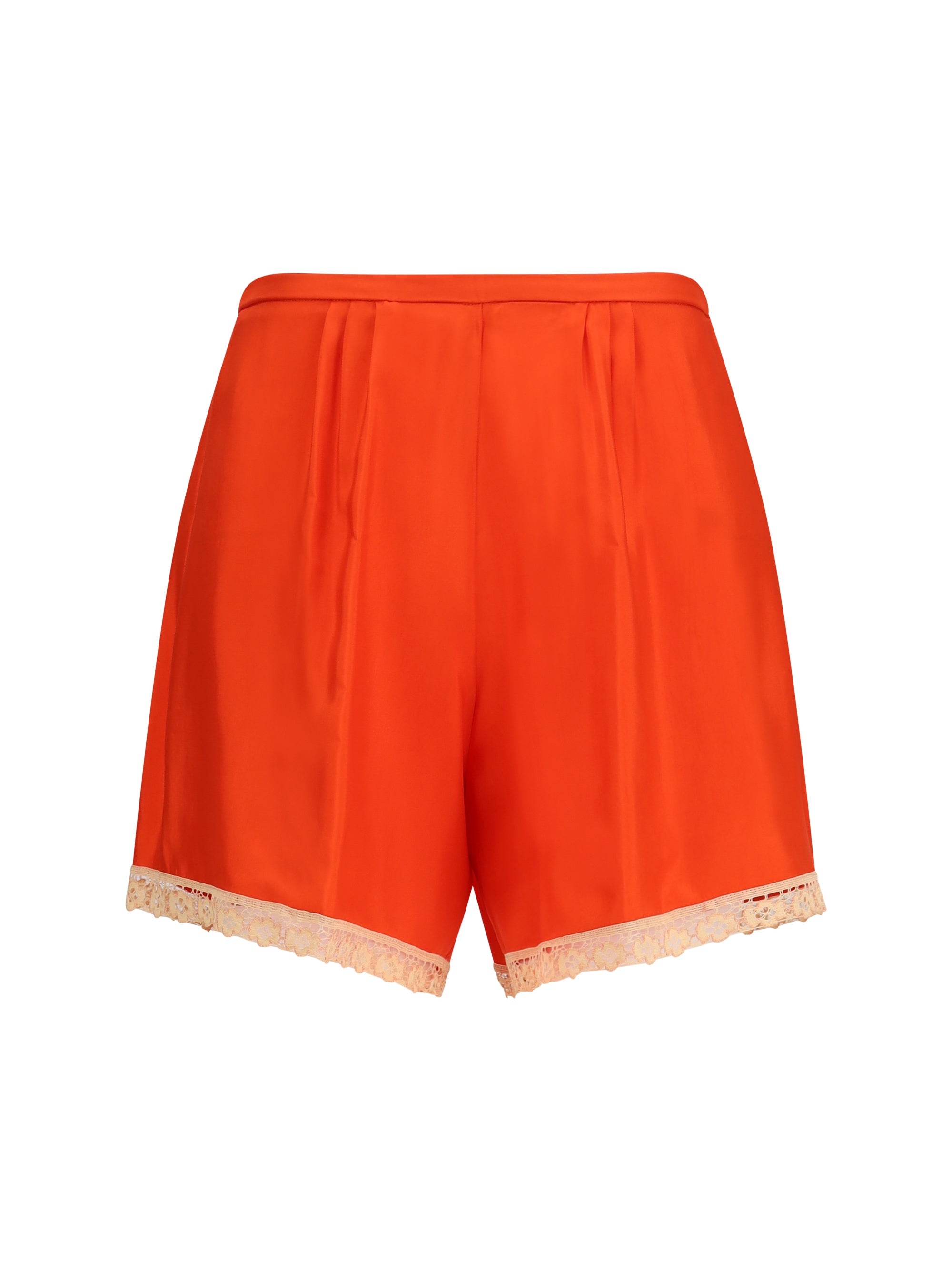 viscose twill shorts with lace