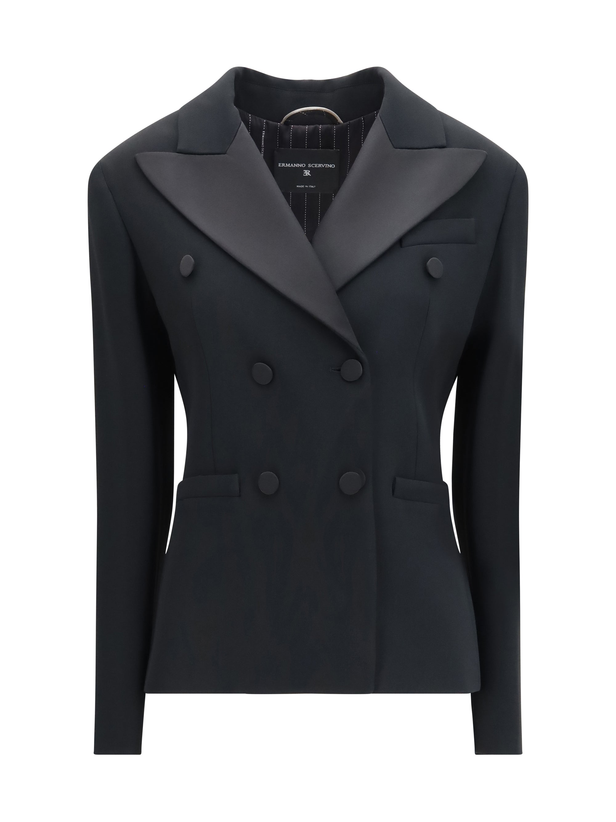 double-breasted tuxedo jacket