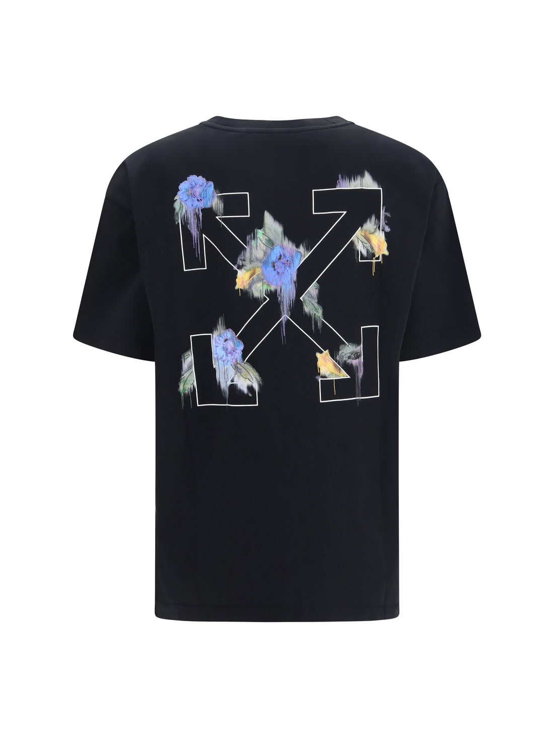 OFF-WHITE L arrow out flower t-shirt