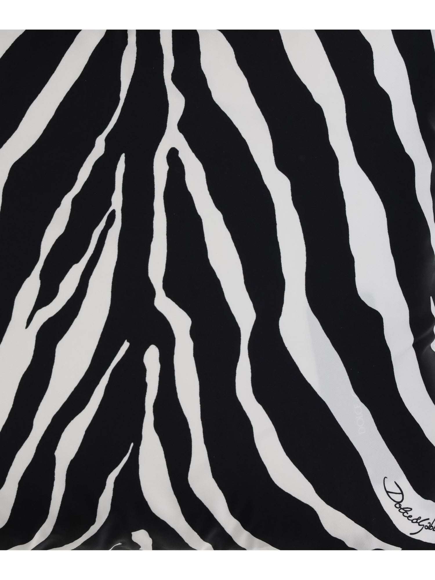 DOLCE &amp; GABBANA OS zebra silk pillow