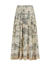 scout linen midi skirt