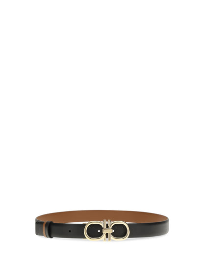 FERRAGAMO 75 adjustable and reversible gancini belt