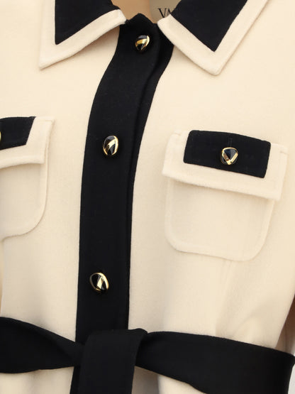 VALENTINO 44 virgin wool coat