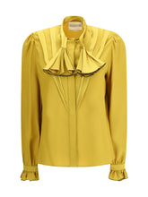VALENTINO 42 silk ruffle pleated blouse