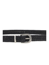 BRUNELLO CUCINELLI M braided stretch leather belt