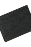 puzzle edge hammered leather card holder