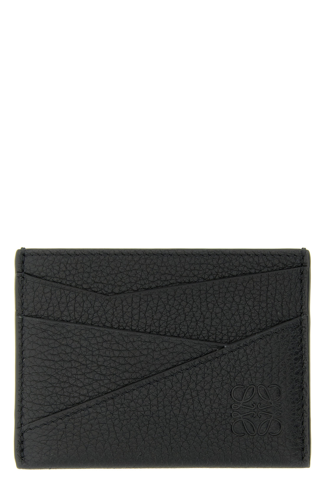 LOEWE OS puzzle edge hammered leather card holder
