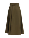 trench midi skirt