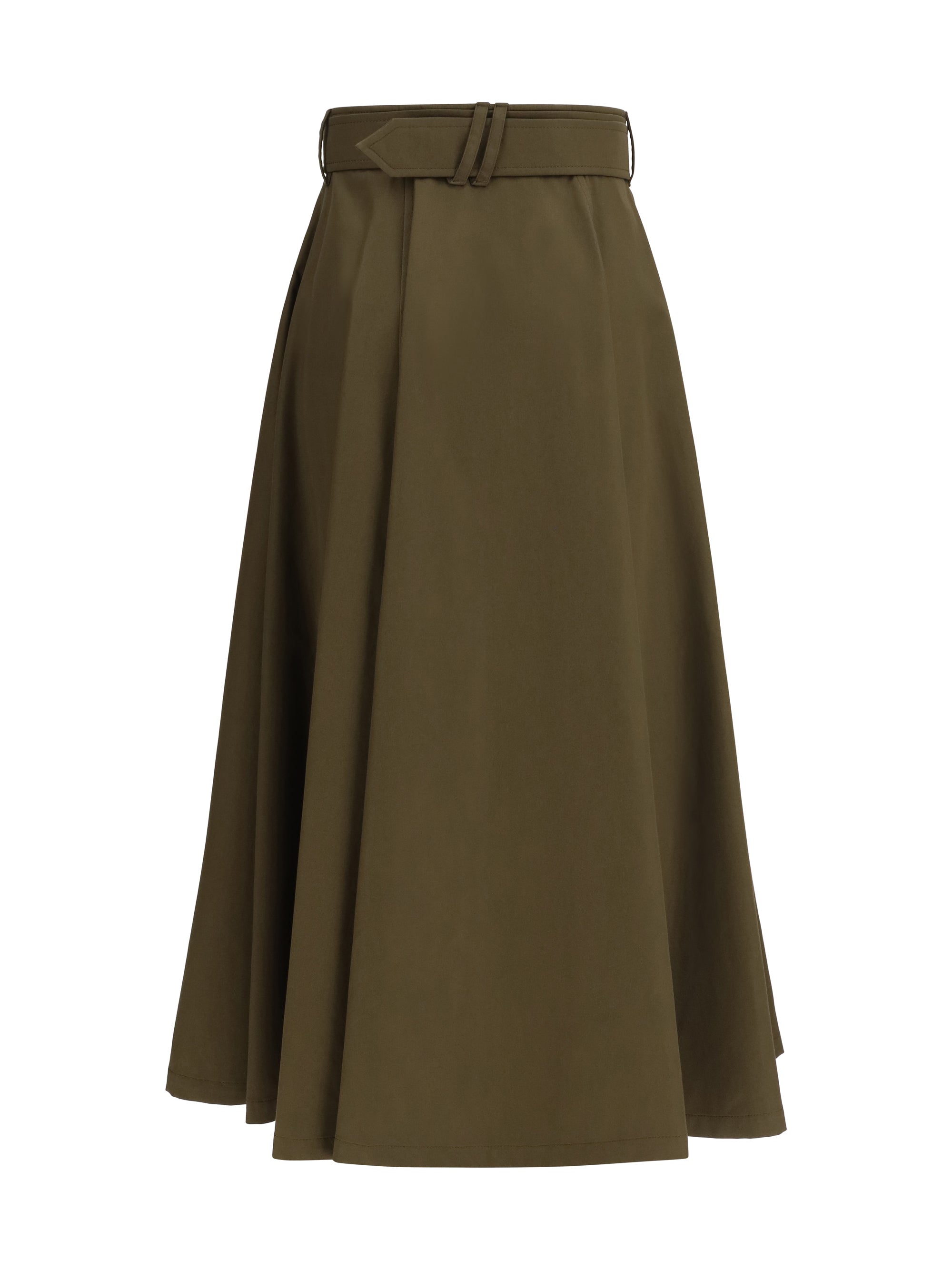 trench midi skirt
