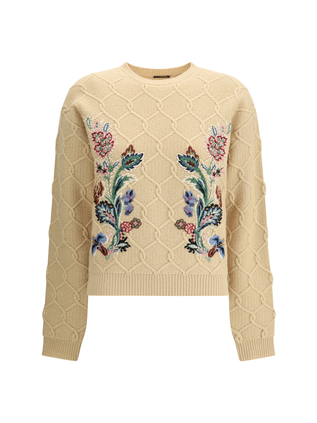 ETRO 40 floral embroidery sweater 
