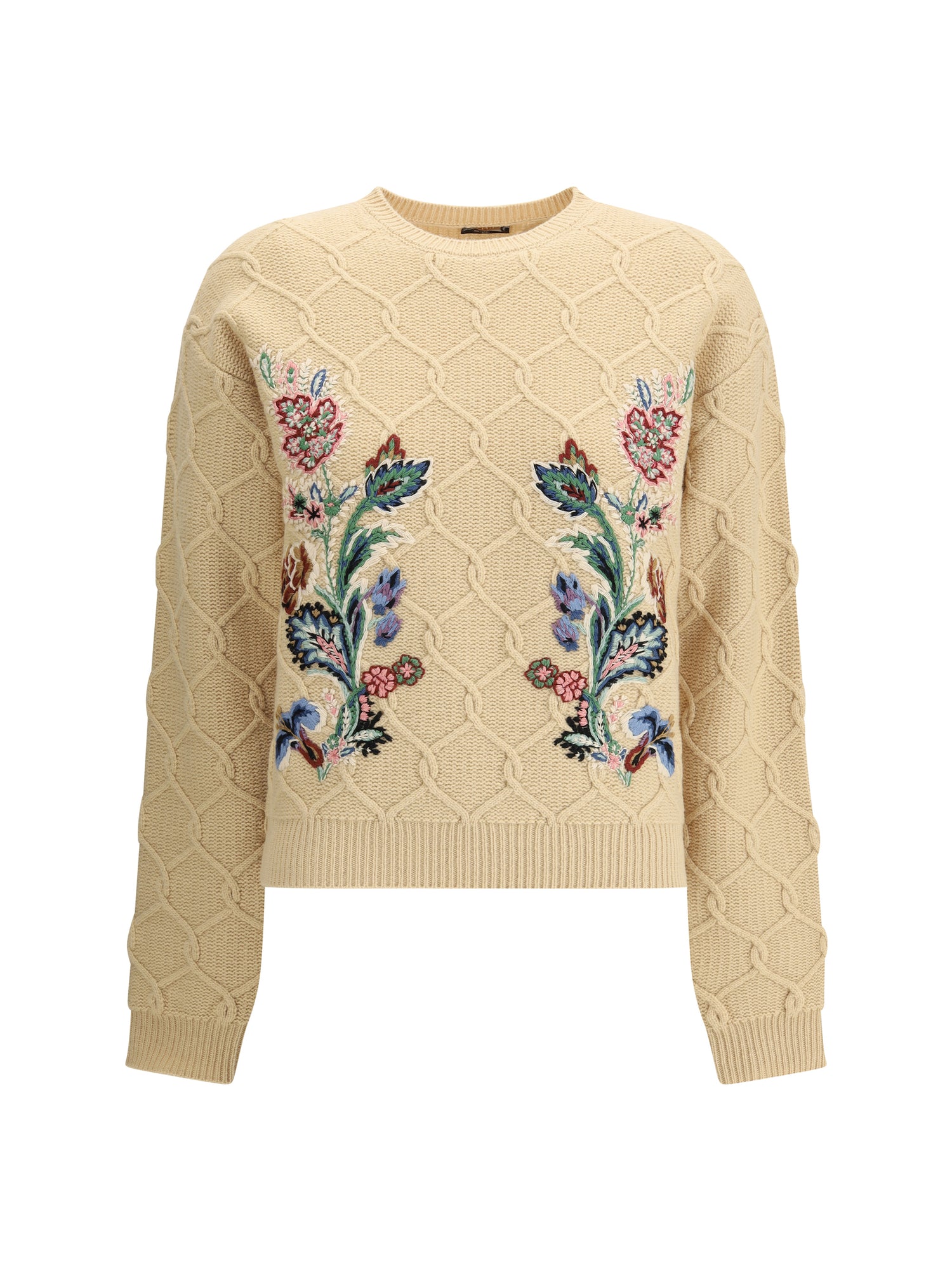 ETRO 40 floral embroidery sweater 