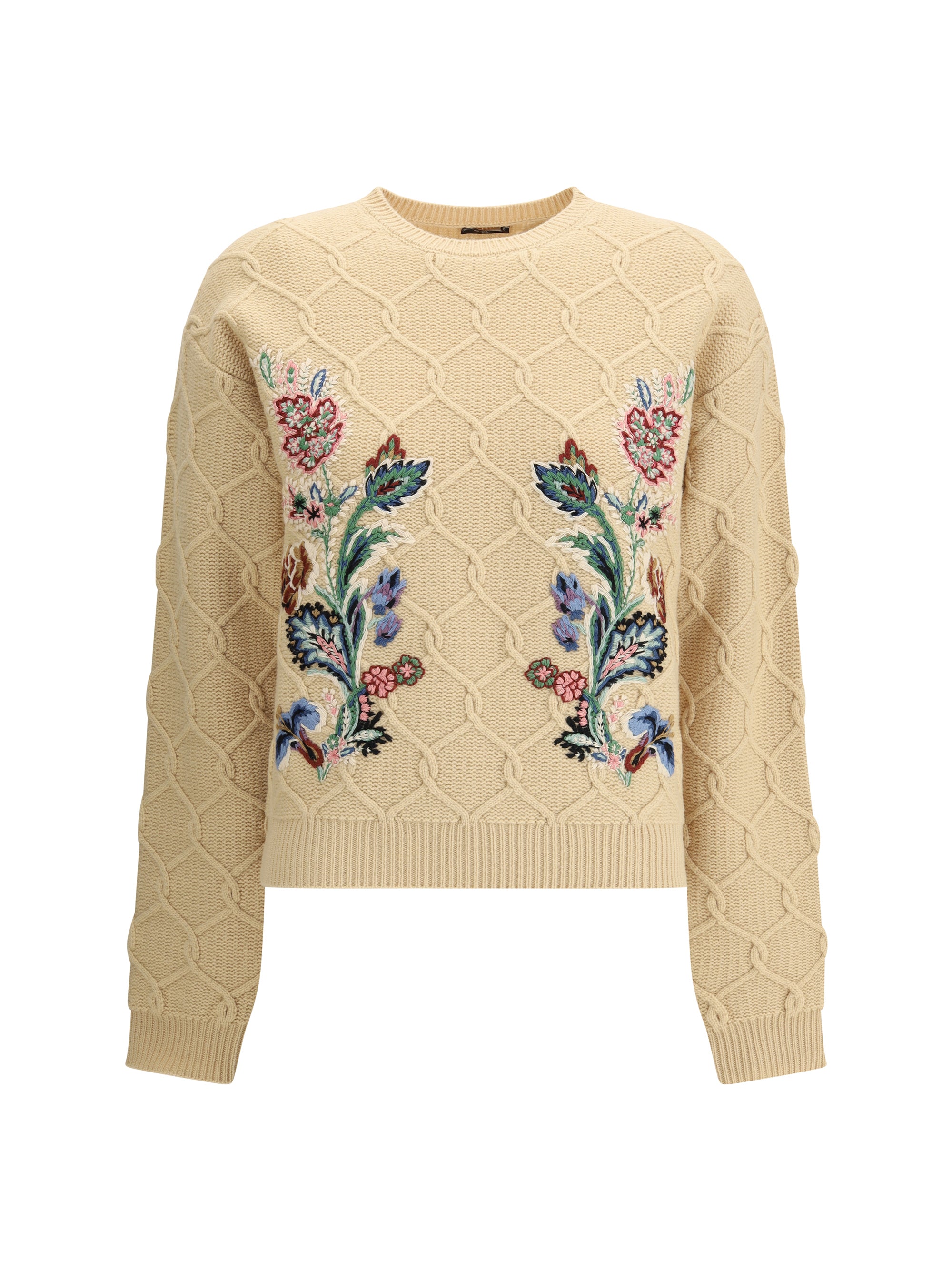 ETRO 40 floral embroidery sweater 