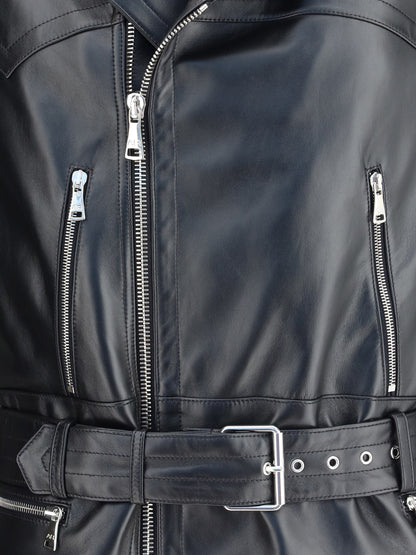 ALESSANDRA RICH 38 leather biker jacket 