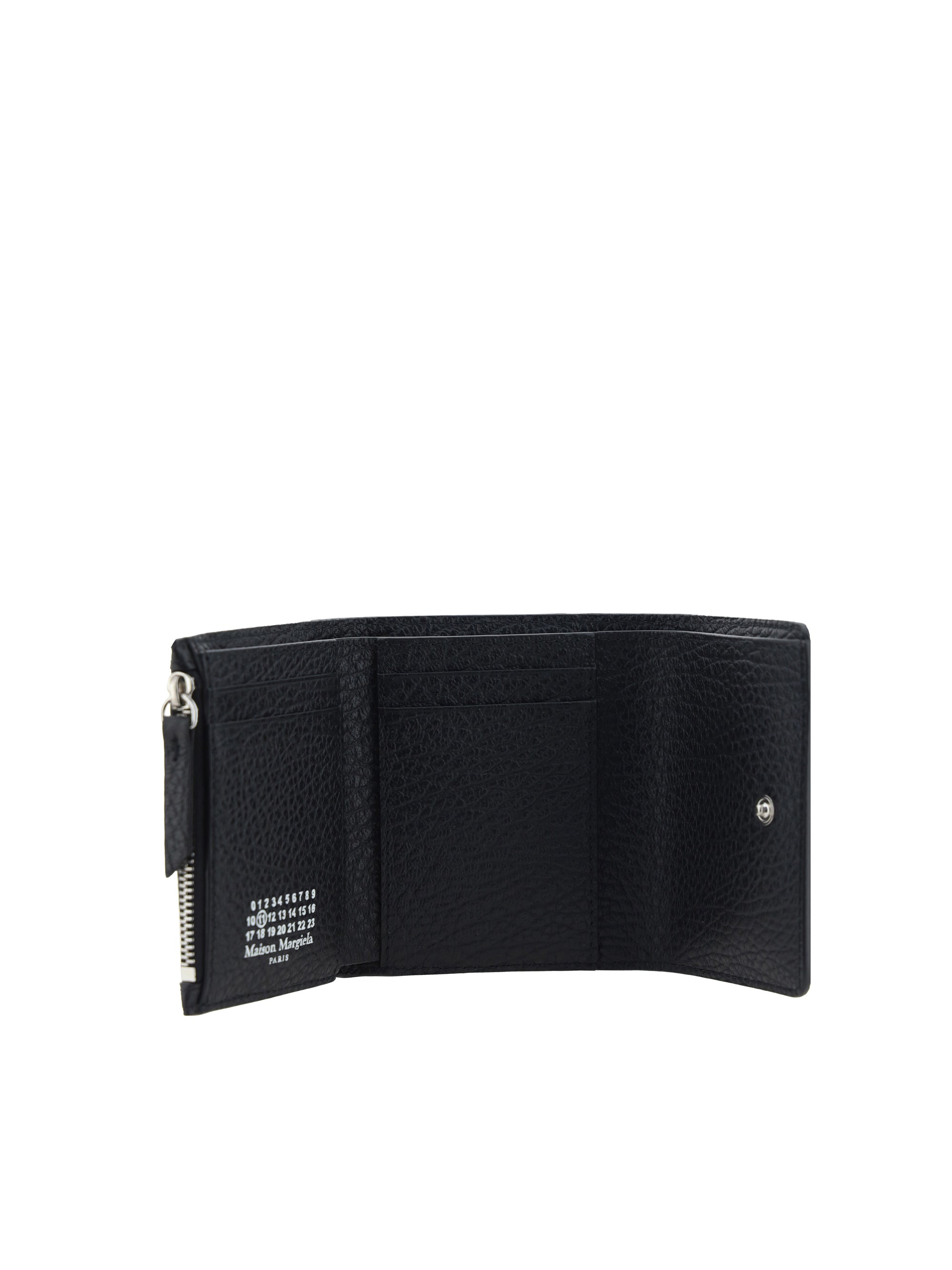 grained leather wallet