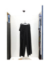 ruffle panta nero