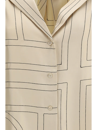 TOTEME 36 silk-twill top