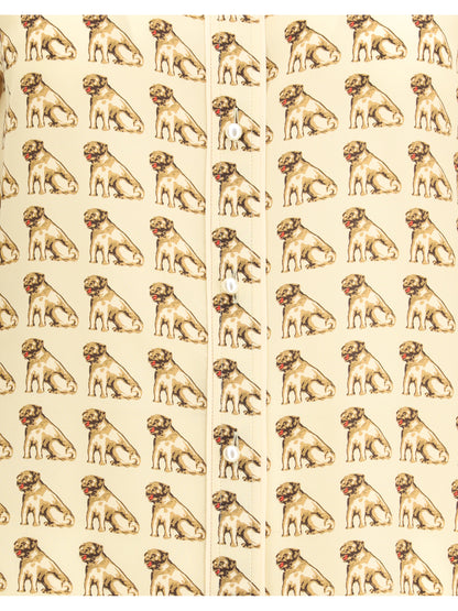 VALENTINO 44 silk crepe de chine shirt