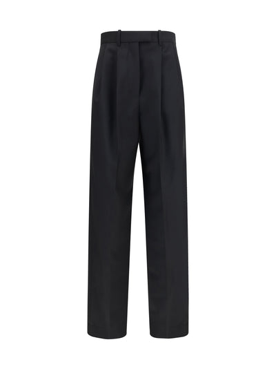 double-pleat pants in wool and mohair