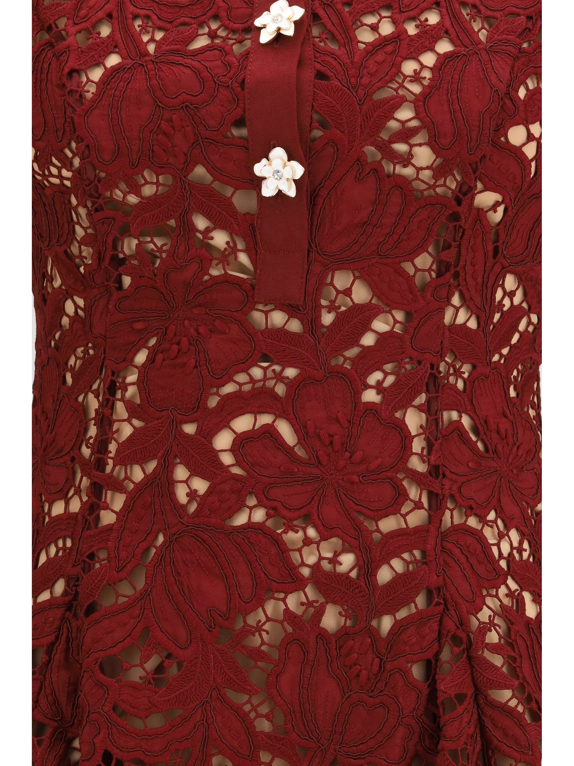 short lace dress