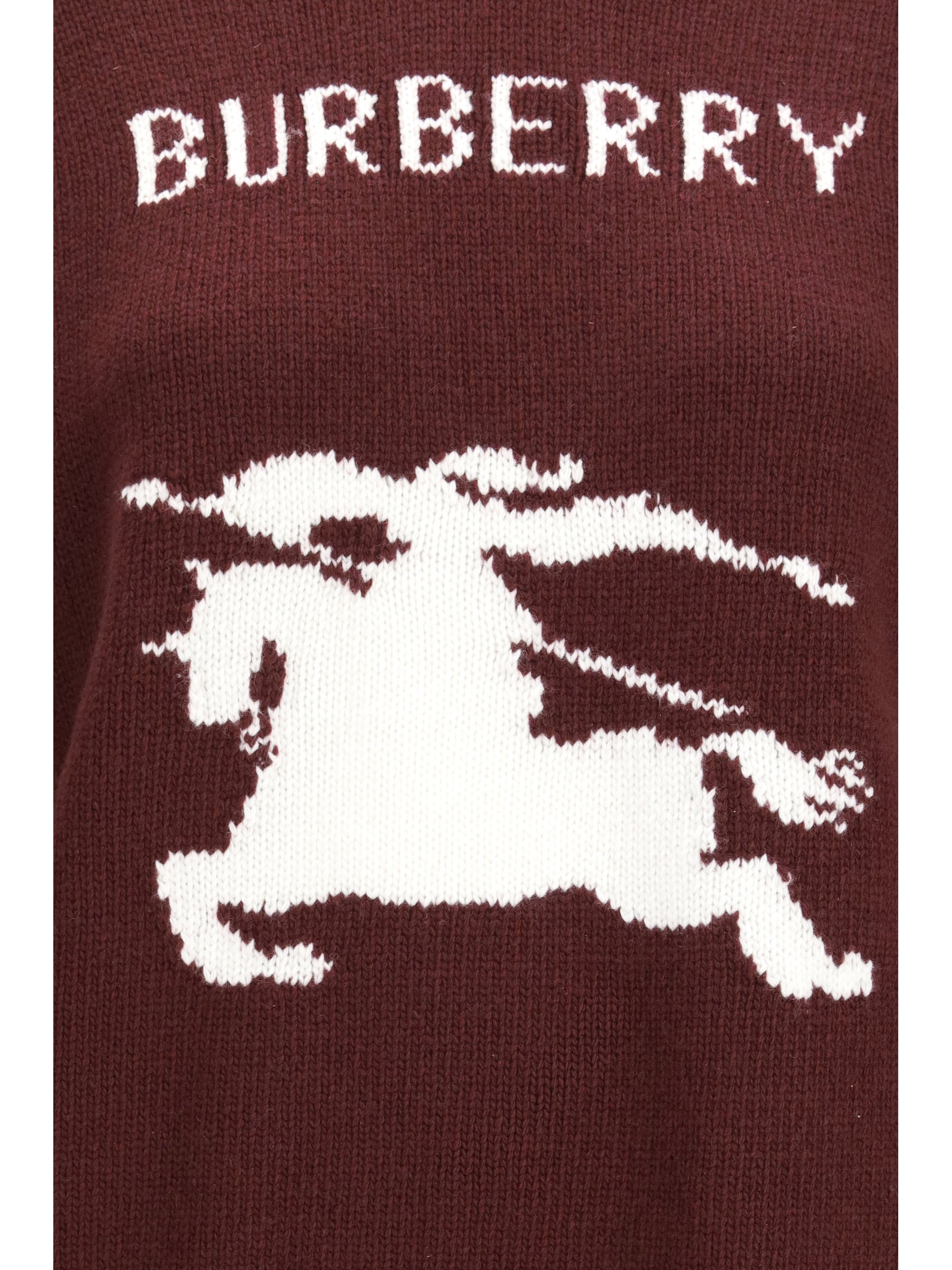 cashmere and wool sweater with knight motif